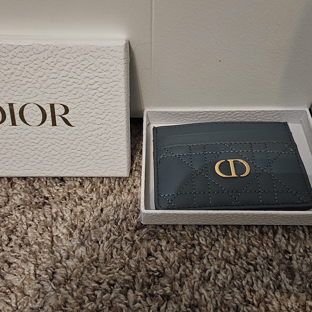 Dior Gray Card Holder